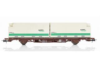 NMJ H0 Green Cargo Containertragwagen Lgjns 42 74 443 0 754-5