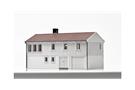 NMJ H0 Norwegisches Einfamilienhaus mit Untergeschoss, weiss, Fertigmodell