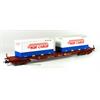 NMJ H0 NSB Containerwagen Sggs Arctic Rail Express mit Container Nor-Cargo