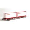 NMJ H0 SJ Containertragwagen Lgjns 42 74 443 0 593-7, Bilspedition