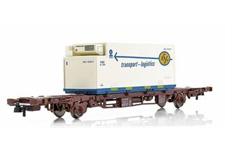 NMJ H0 SJ Containertragwagen Lgjns 42 74 443 0 780-2, ASG