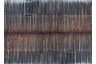 Noch H0 3D-Kartonplatte Bretterwand, verwittert