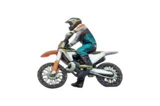 Noch H0 3D-Master-Einzelfigur Motocross-Motorrad im Gelände