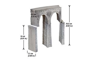 Noch H0 Bruchsteinviadukt gebogen