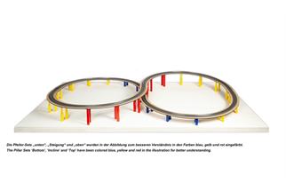 Noch H0 Easy-Track Bogenweichenset 671/672 (Inhalt: 3 Sets)