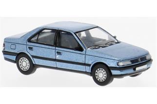 PCX H0 Peugeot 405, hellblau, 1987