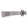 Peco H0e Code 80 Weiche links, Länge 143 mm, Radius 457 mm, 14°