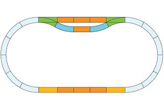 Piko G Gleis Ergänzungs-Set Bahnhof