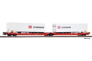 Piko H0 DB AG Doppel-Taschenwagen T3000e, DB Schenker, Ep. VI