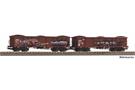 Piko H0 DB AG Hochbordwagen-Set Eaos, Kohleladung, mit Graffiti, Ep. VI, 2-tlg.