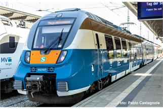 Piko H0 (DC Sound) DB AG Triebzug 442 837-1, 50 Jahre S-Bahn Rostock, Ep. VI, 3-tlg.