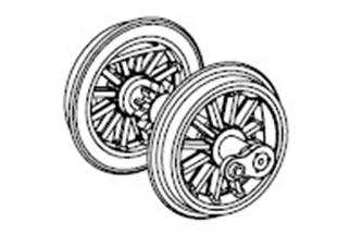 Piko H0 (ET) AC-Radsatz mit Zahnrad