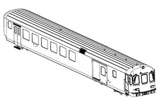 Piko H0 (ET) Gehäuse komplett, zu SBB EW II BDt 921-6
