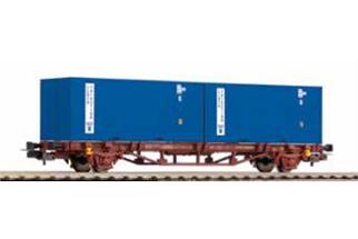 Piko H0 FS Containertragwagen, 2x20'-Container, Ep. IV