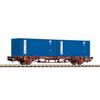 Piko H0 FS Containertragwagen, 2x20'-Container, Ep. IV