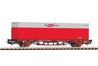 Piko H0 ÖBB Containertragwagen, 40'-Container RCA, Ep. VI