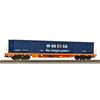 Piko H0 Wascosa Containertragwagen Sgnss, mit E-Aufbau saphirblau, Ep. VI