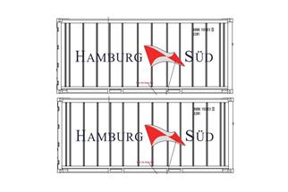 Pirata H0 20'-Kühlcontainer Hamburg Süd (Inhalt: 2 Stk.)