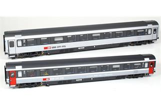 Pirata/LS Models H0 SBB Reisezug-Wagenset 3 EC 6/7 Chur - Hamburg, 2-tlg.