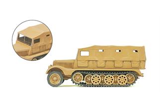 Preiser H0 Halbketten- Zugmaschine 3t SdKfz 11 unbemalt