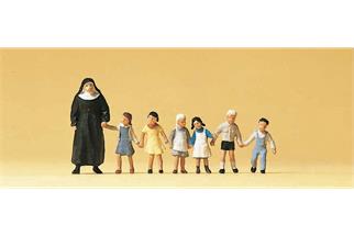 Preiser H0 Nonne mit Kindern