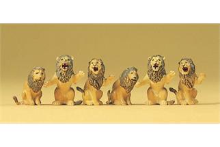 Preiser H0 Sitzende Löwengruppe