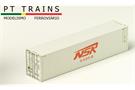 PT Trains H0 40'-HC-Container NSR, New Silk Road