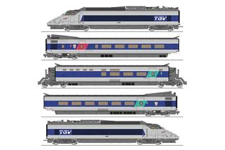 REE H0 (DC) SNCF Grundset TGV PSE N° 91, Rénov 1, Ep. V-VI, 5-tlg.