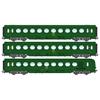 REE H0 (DC) SNCF Personenwagen-Set Saucisson B10/B10/B5d, Ep. IV, 3-tlg.