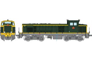 REE H0 (DC Sound) SNCF Diesellok BB 63962, grün, Ep. IV