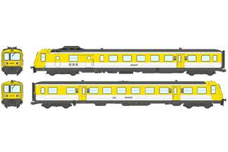 REE H0 (DC Sound) SNCF Dieseltriebzug X 2731, gelb/weiss, Ep. IV-V, 2-tlg.