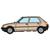 REE H0 Peugeot 205, beige