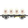 REE H0 PLM Flachwagen, Milchcontainer STEF, Ep. II