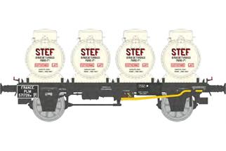 REE H0 PLM Flachwagen, Milchcontainer STEF, Ep. II