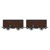 REE H0 PLM/SNCF gedecktes Güterwagen-Set 20T, 2-tlg., Ep. IIIa
