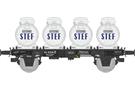 REE H0 SNCF Flachwagen, Milchcontainer STEF, Ep. III