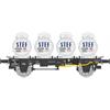 REE H0 SNCF Flachwagen, Milchcontainer STEF, Ep. III