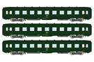 REE H0 SNCF Liegewagen-Set DEV AO B9c9, grün, Ep. IV, 3-tlg.