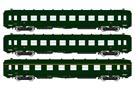 REE H0 SNCF Personenwagen-Set DEV AO B10/B10/A8, grün, Ep. III, 3-tlg.