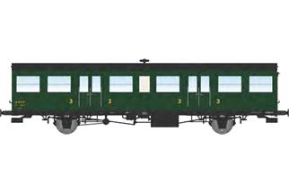 REE H0 SNCF Reisezugwagen SO C6tf, grün, Ep. IIIa