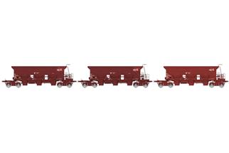 REE H0 SNCF Schotterwagen-Set Uas, Infra, Ep. V-VI, 3-tlg.