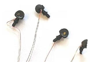 REE H0 SNCF schwarze Einheitslampen, LED (Inhalt: 4 Stk.)