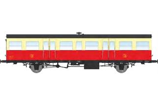 REE H0 SNCF Triebwagenanhänger SO XR, rot/crème, Ep. IIIa