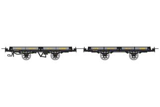 REE H0m CFD Flachwagen-Set Hv 6596/H 6155, 2-tlg.