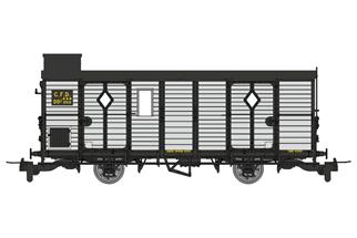 REE H0m CFD Güterzuggepäckwagen, grau, Ep. III-IV