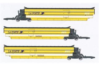 REE Modèles H0 (AC Sound) SNCF Hochgeschwindigkeitszug-Ergänzungsset 1 TGV postal, 3-tlg.