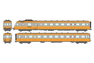 REE Modèles H0 (DC Sound) SNCF Dieseltriebzug RGP 1 X 2726, orange/alu, Ep. IV, 2-tlg.