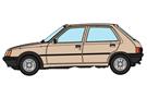 REE Modèles H0 Peugeot 205, beige