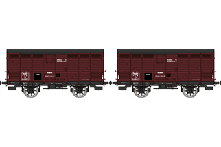 REE Modèles H0 PLM gedecktes Güterwagen-Set ex-10T Nr. Fa 34007/34647, Ep. II, 2-tlg.
