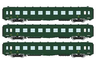 REE Modèles H0 SNCF Liegewagen-Set DEV AO B9c9myfi, grün, Ep. IIIb, 3-tlg.